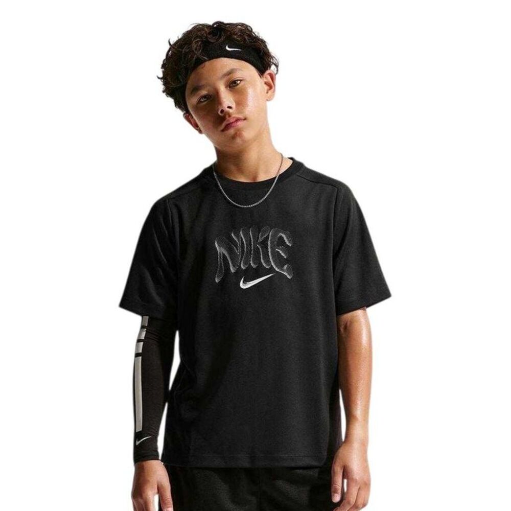 Nike Childrens/Kids Logo T-Shirt / Black